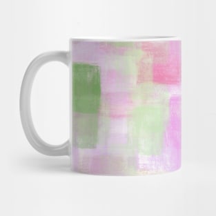 Chalk Block Background Design in Purples and Greens Mug